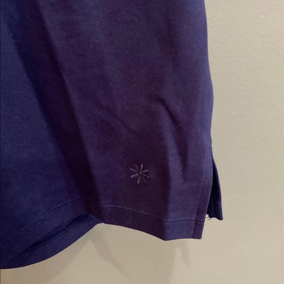 Isaac Mizrahi Live QVC Pima split neck polo top navy blue 1X - Picture 2 of 3